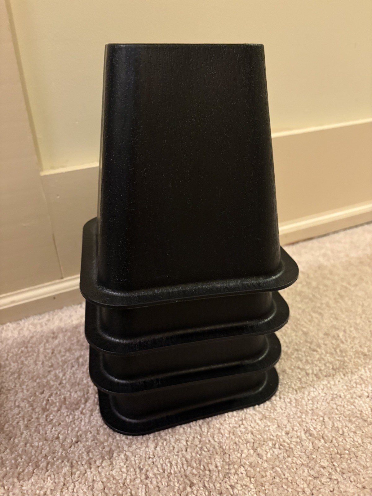 Furniture Bed Risers 4-Pack Durable Heavy Duty Bed Lifters 6” tall