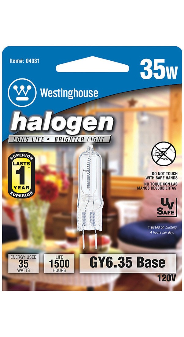 Westinghouse 04031 Halogen Bulb 35 W T4 Decorative 380 lm White Clear