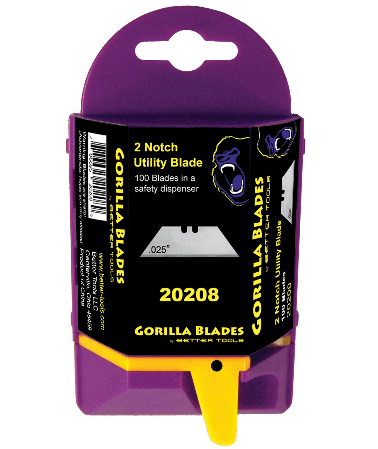 Better Tools Utility Blades Safety Dispenser 100 Pack