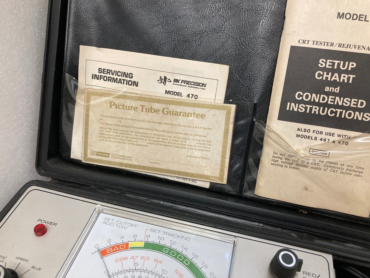 B&K Model 470 CRT TESTER/REJUVENATOR