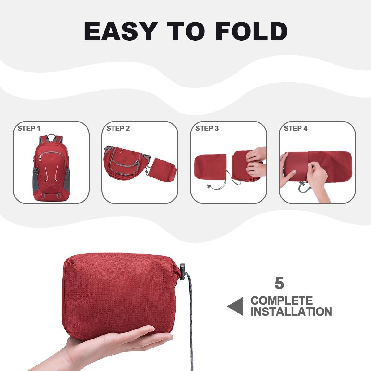 Backpack - Ultra Lightweight Packable Backpack for Travel Camping, Hiking Bac...