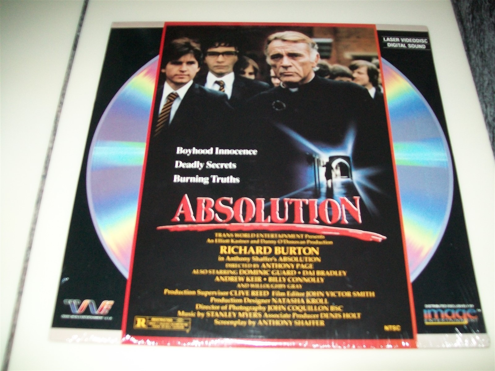 ABSOLUTION Laserdisc LD BRAND NEW SEALED RARE RICHARD BURTON STARS GREAT FILM!