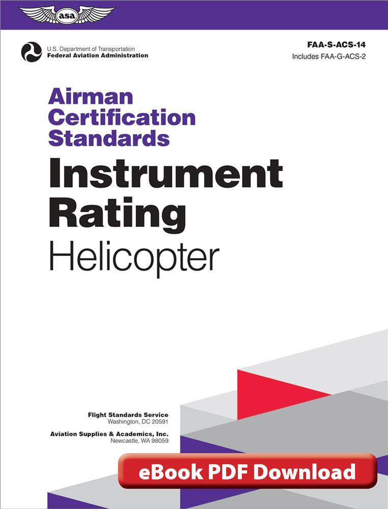 ASA 2026, ACS Instrument Rating Helicopter, eBook PD, p/n ACS-14-PD