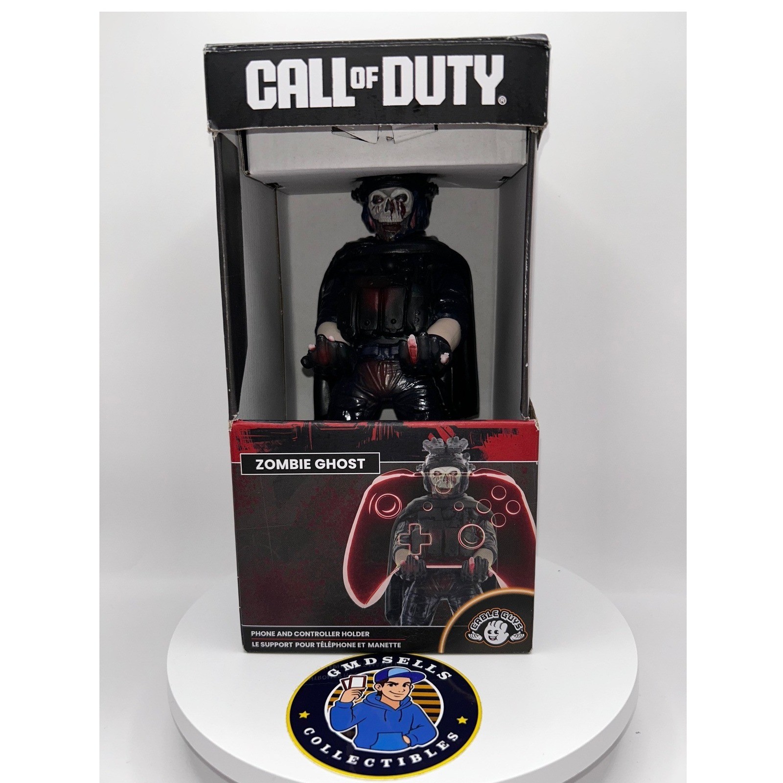 Call of Duty Zombie Ghost Cable Guy Controller Phone Holder Modern Warfare Black
