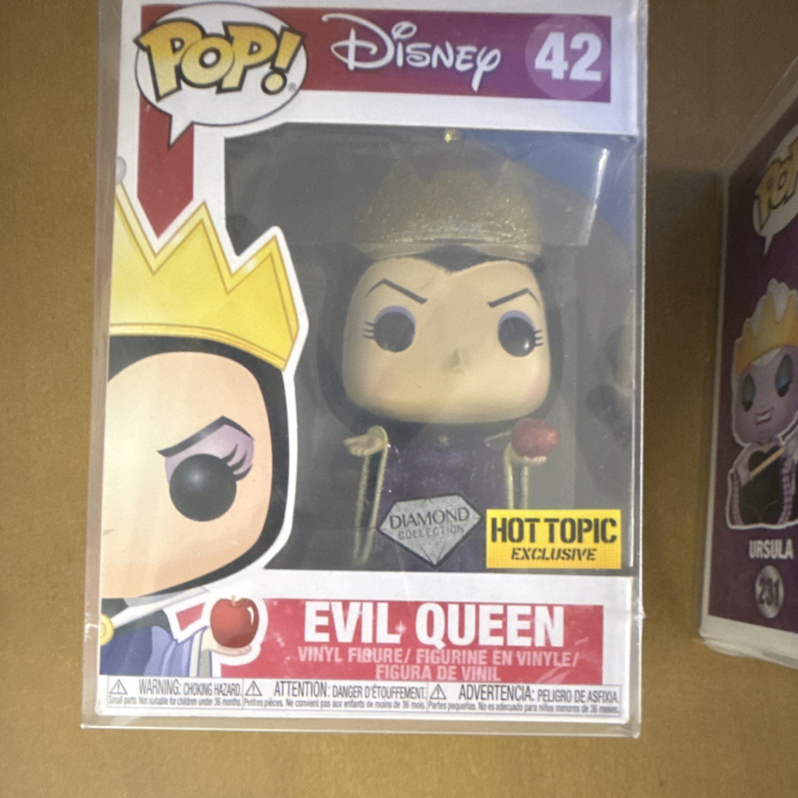 Funko Pop! Disney Hot Topic Exclusive Diamond GITD Lot 4 Evil Queen Ursula