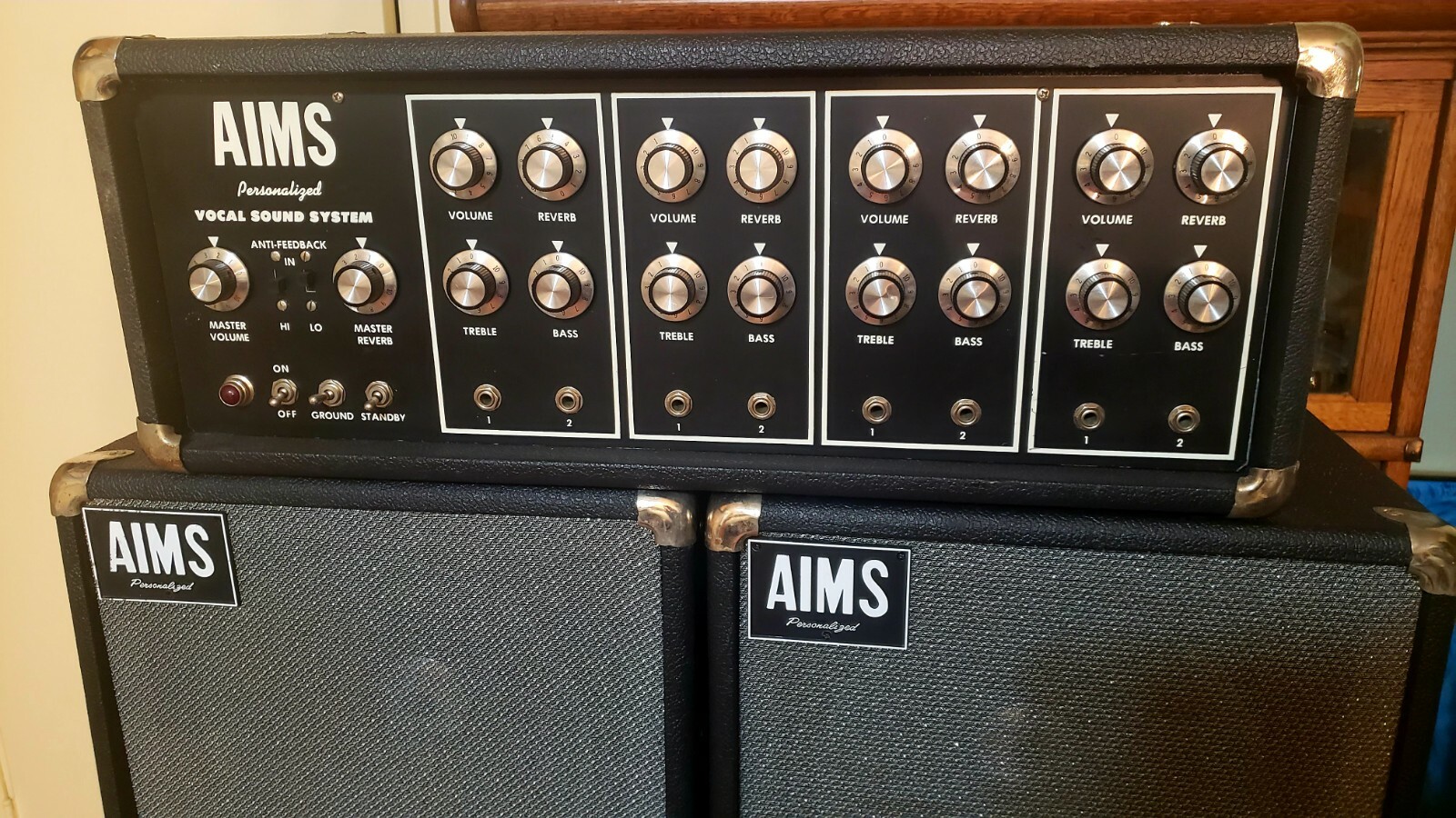 Vintage AIMS VT-100A-71 Tube Amplifier PA System Guitar Bass Amp