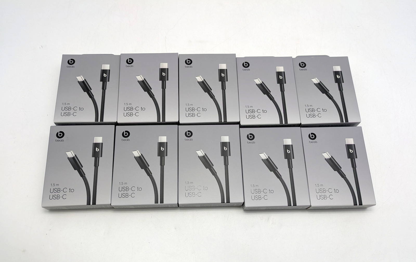 Beats A3393 1.5 m USB-C to USB-C Woven Charging Cable (MDGA4LL/A) | Pack of 10