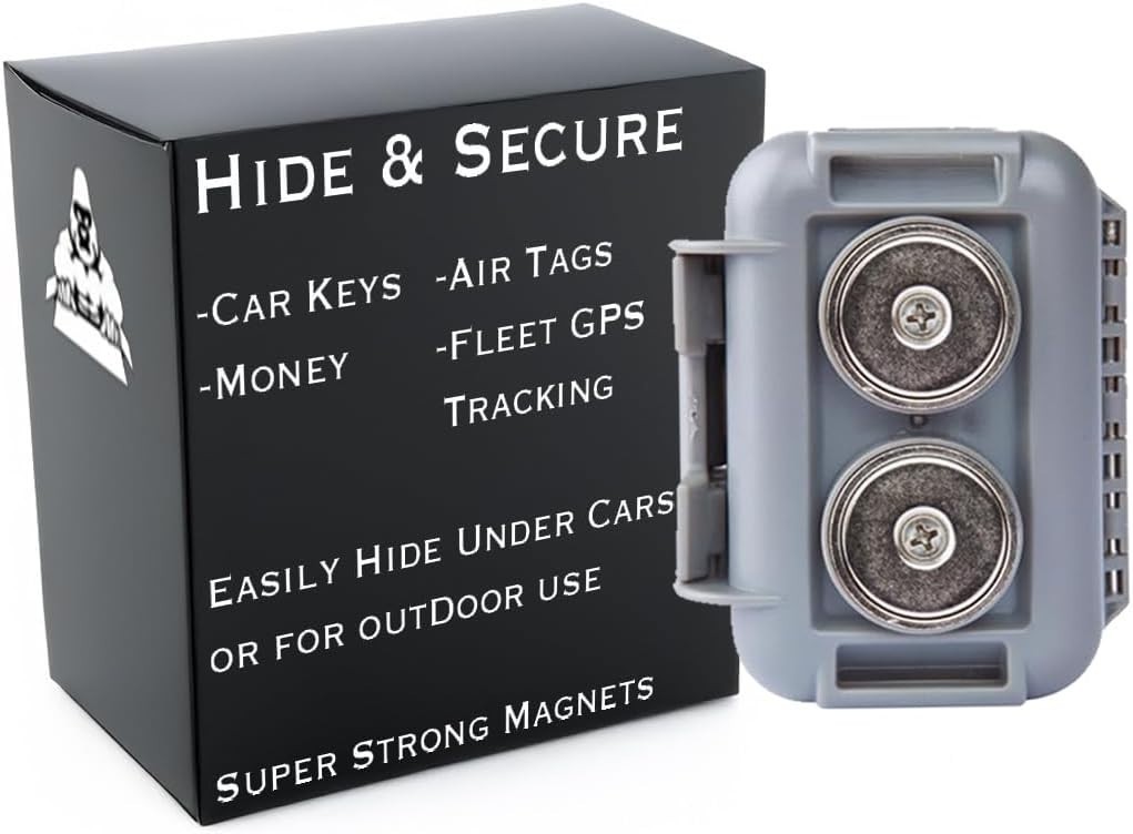 Hide a Key Outside with our Grey Magnetic Box, Our Waterproof Air-Tight Magne...