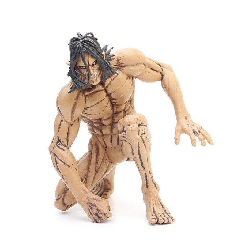 New Attack On Titan Eren Yeager Tian Form Statue Figure  Kneeling Toy 5-6 in pop