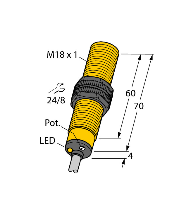 TURCK BC5-S18-AP4X 25030 Inductive sensor PNP