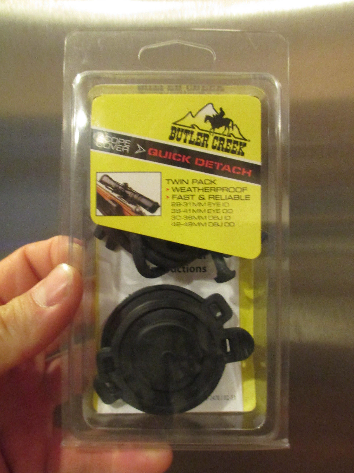 BUTLER CREEK QUICK DETATCH SCOPE COVER TWIN PACK - MULTI SIZE EYE / OBJ - #40029
