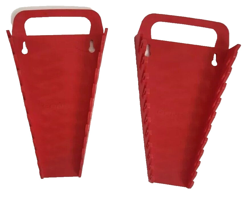 2 Ernst 5086 Tool Gripper Portable Wrench Organizer Red USA Tapered Shape Handle