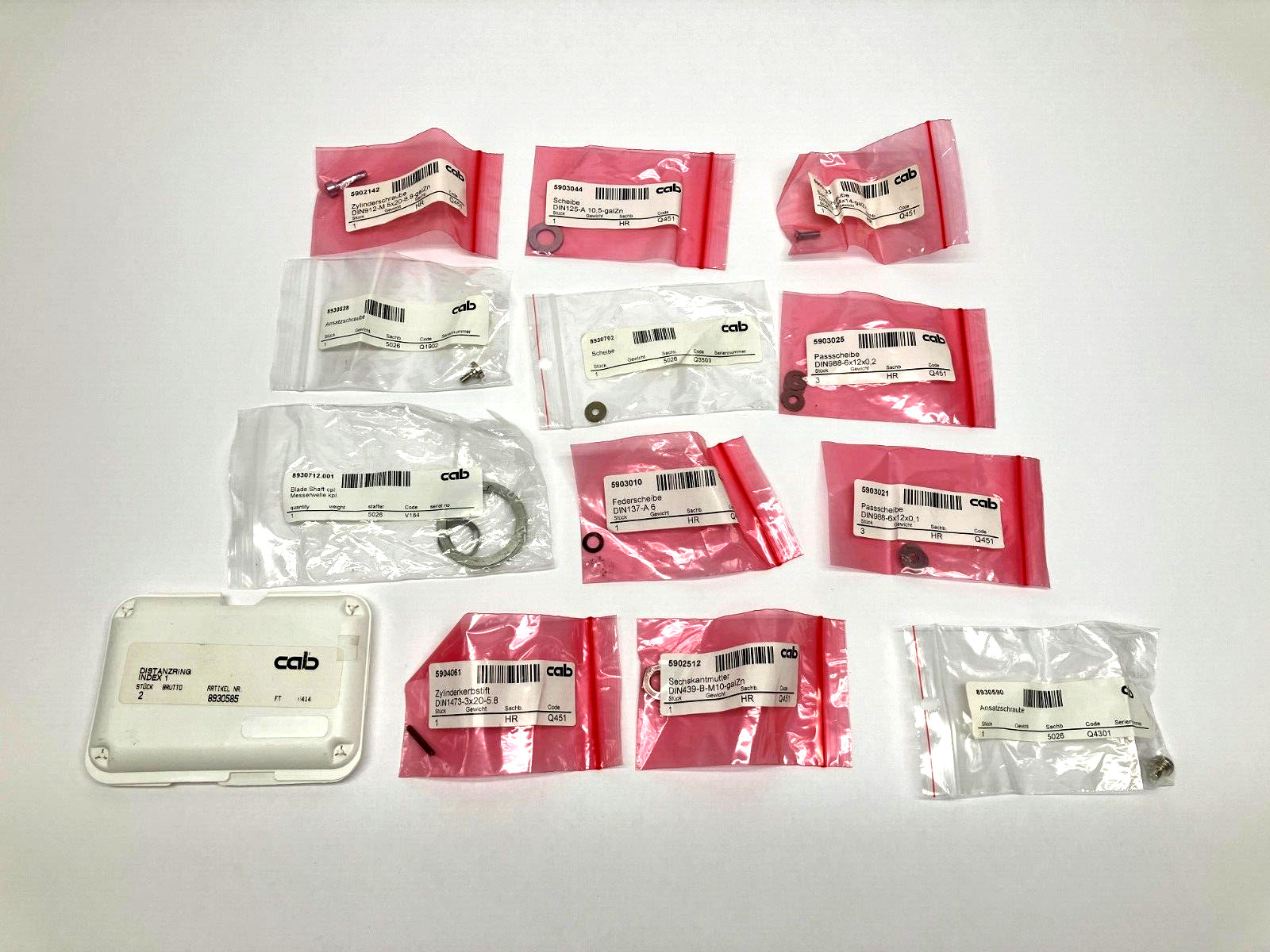 CAB Assorted Spare Hardware Lot for Maestro 2/2M PCB Separator