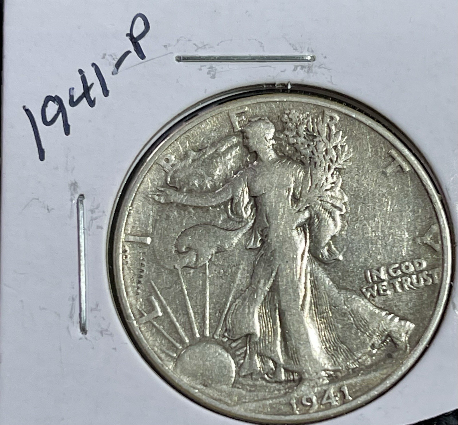 1941 50C Walking Liberty Half Dollar. 90% Silver.   #2016￼
