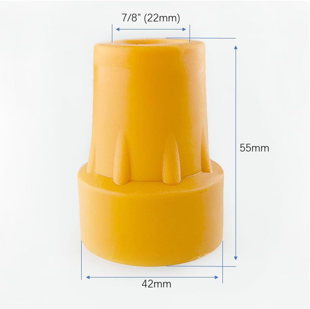 7/8 Inch Duty Rubber Crutch Tips, Accessories Replacement Medical Drive Cane Tip