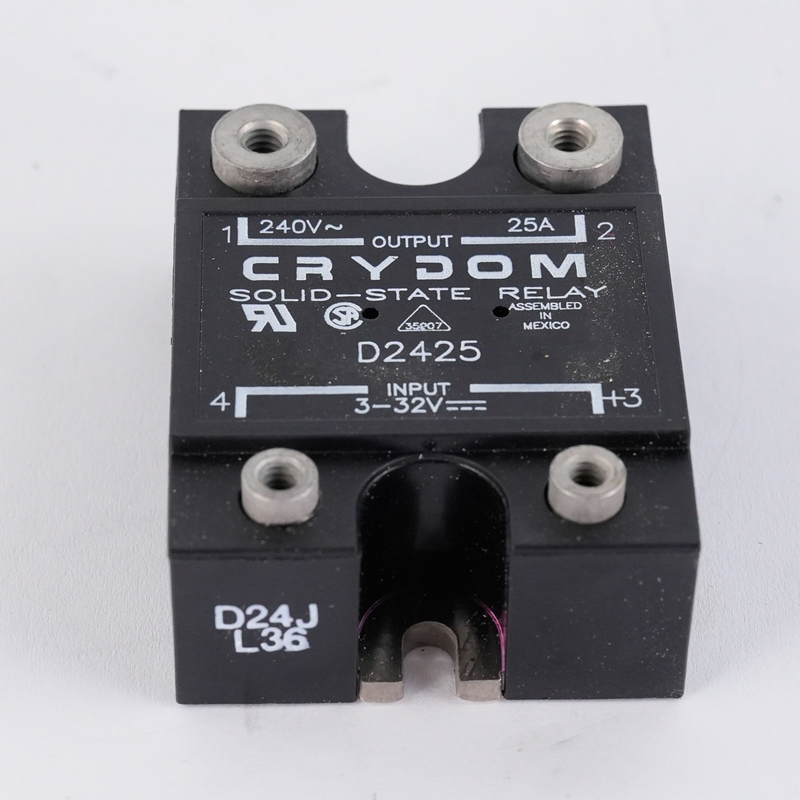 Crydom D2425 Solid State Relay SSR 240V 25A 3-32V Input - Open Box