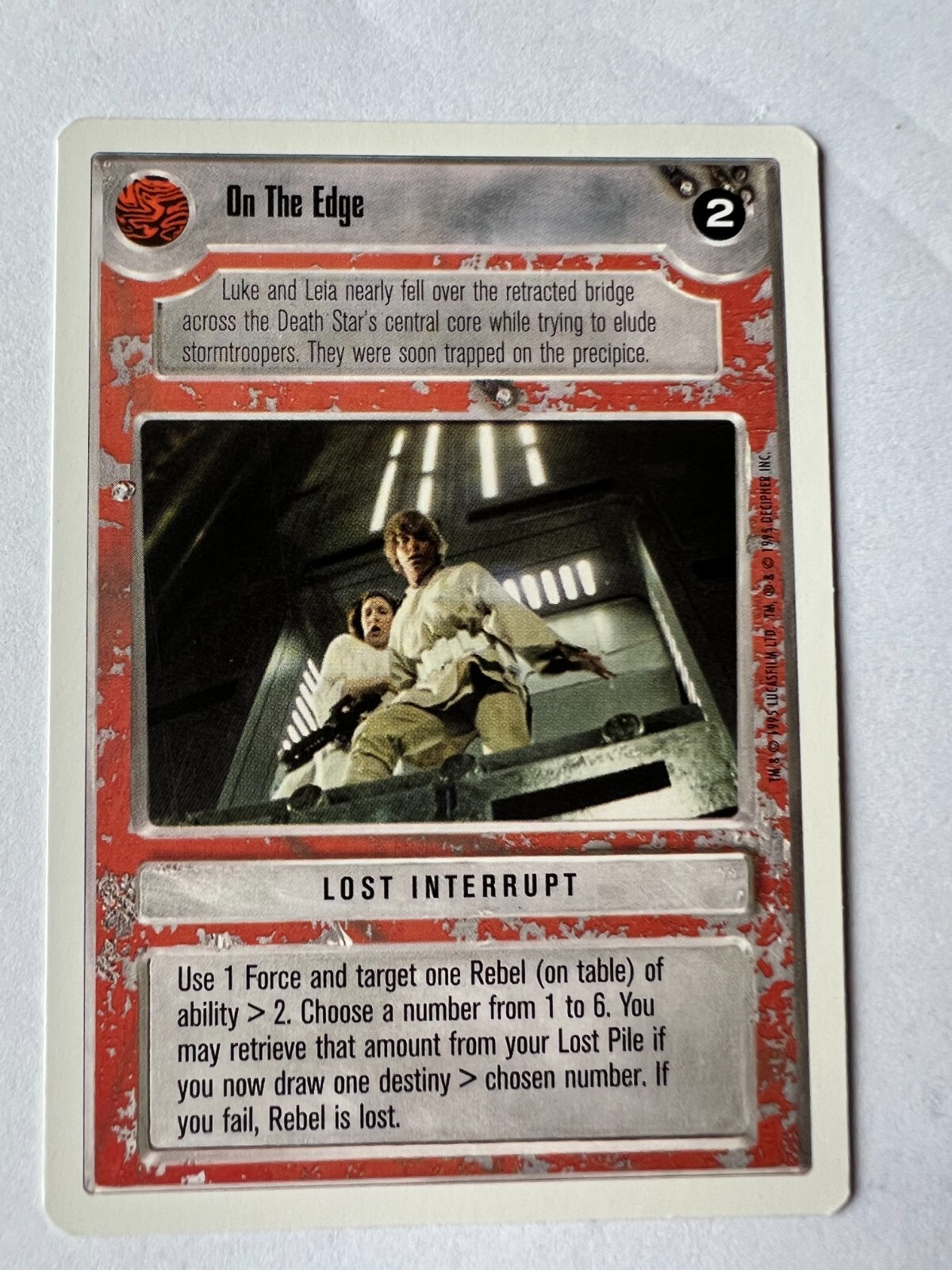 SWCCG Star Wars CCG On The Edge WB LS Unlimited Premiere FS Eligible Dollar Rare