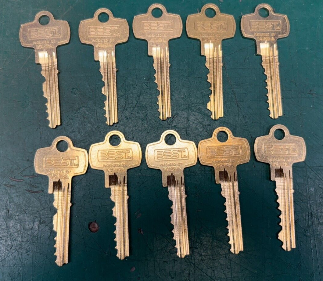 Lot of 10 Best Kaba Peaks B7 Cut Keys