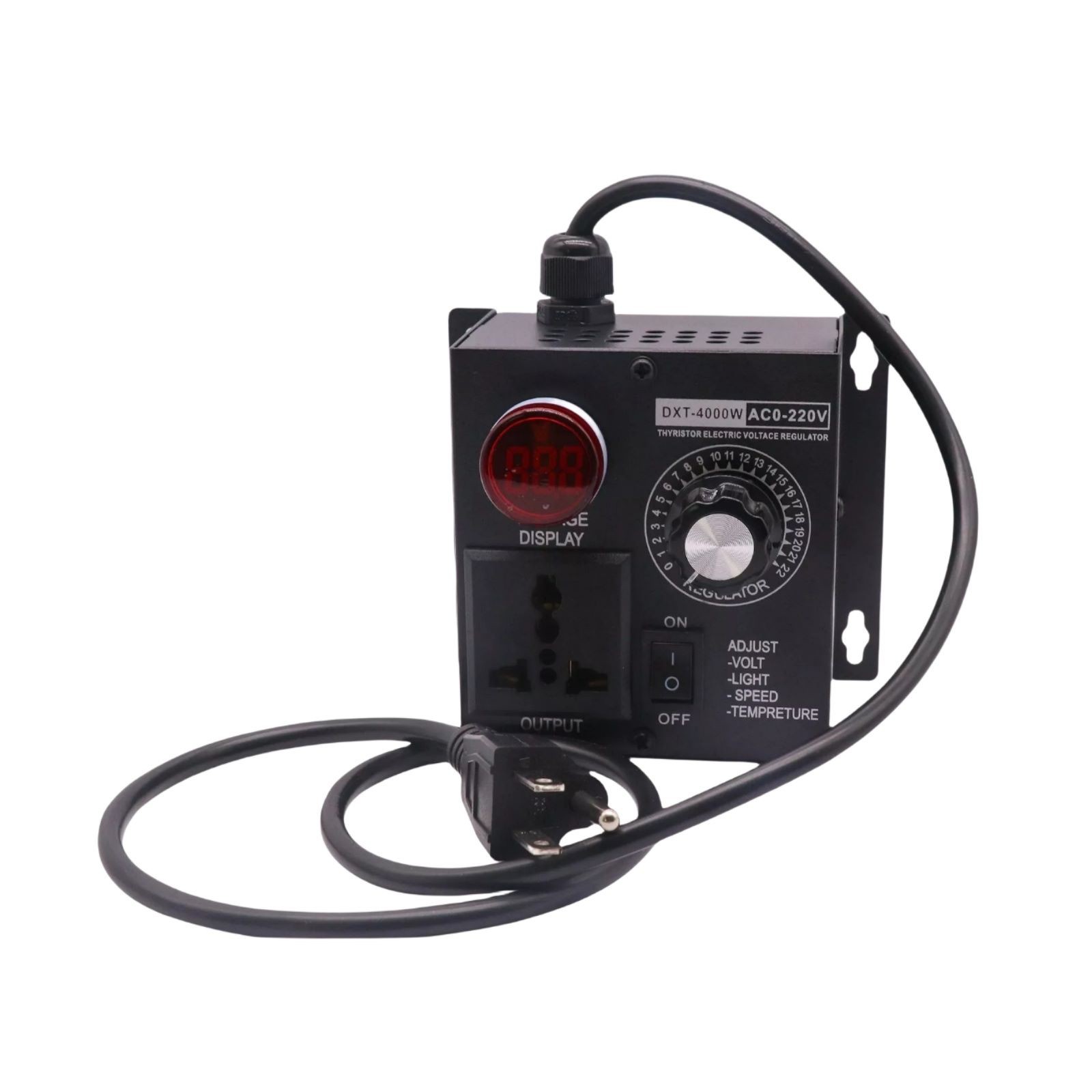 Voltage Regulator Fan Speed Controller Fit AC 10-110V/10-220V Output Voltage