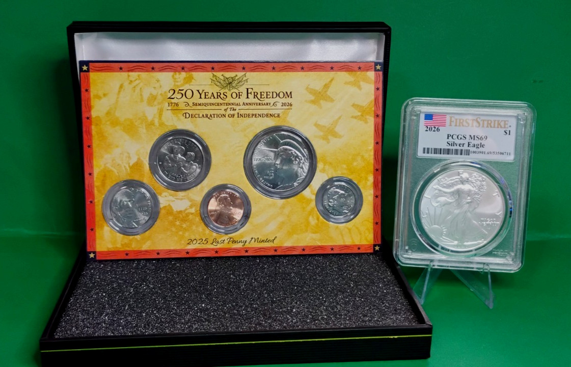 2026 Sesquicentennial Set & 2026 PCGS First Strike MS69 Silver Eagle