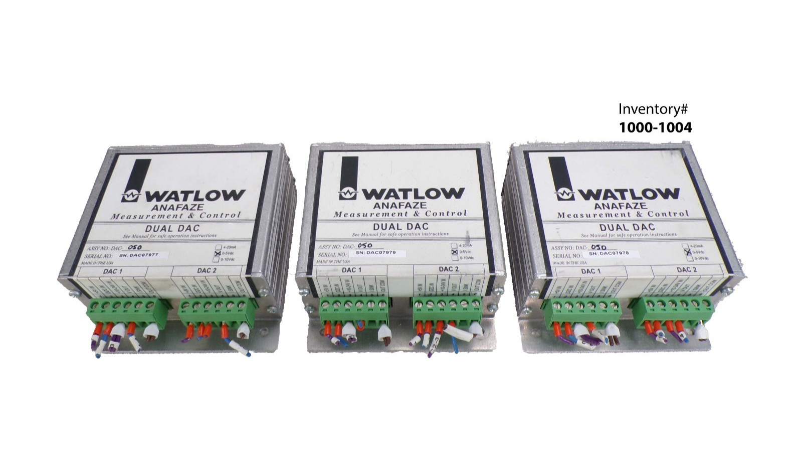 WATLOW ANAFAZE DAC-1A, lot of 3 *used working