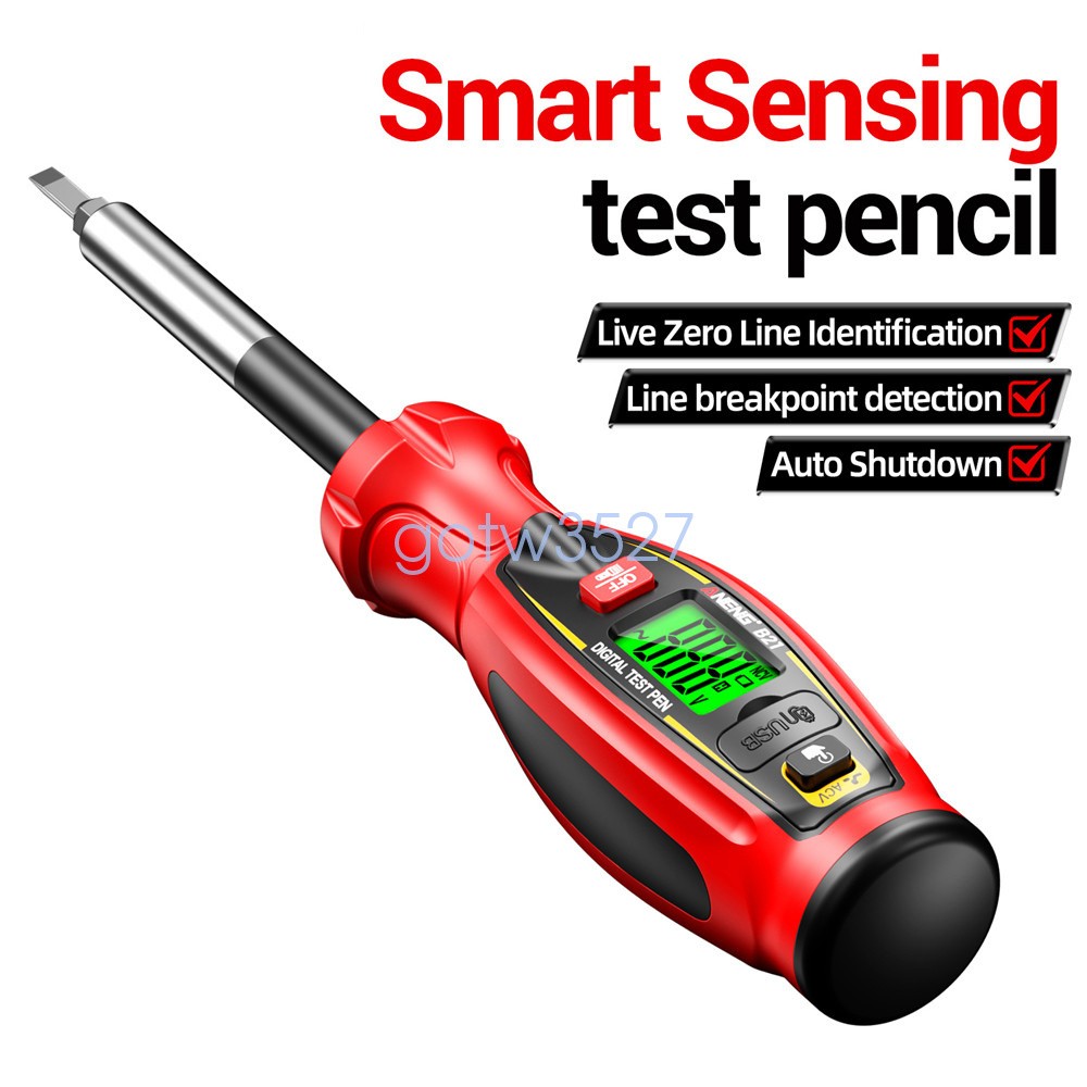 ANENG B21 LCD Multimeter Tester Pen AC Non-Contact Rechargeable Meter 10 Bit Set