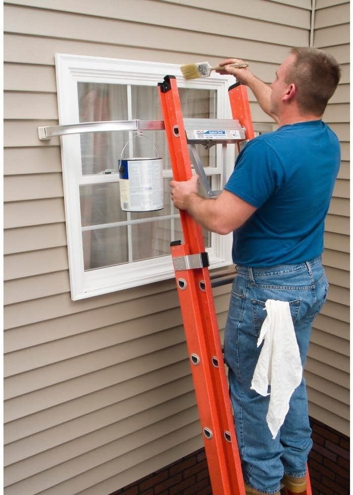 Versatile Ladder Stabilizer with Quick Release Attach Pins & 60" Maximum Height