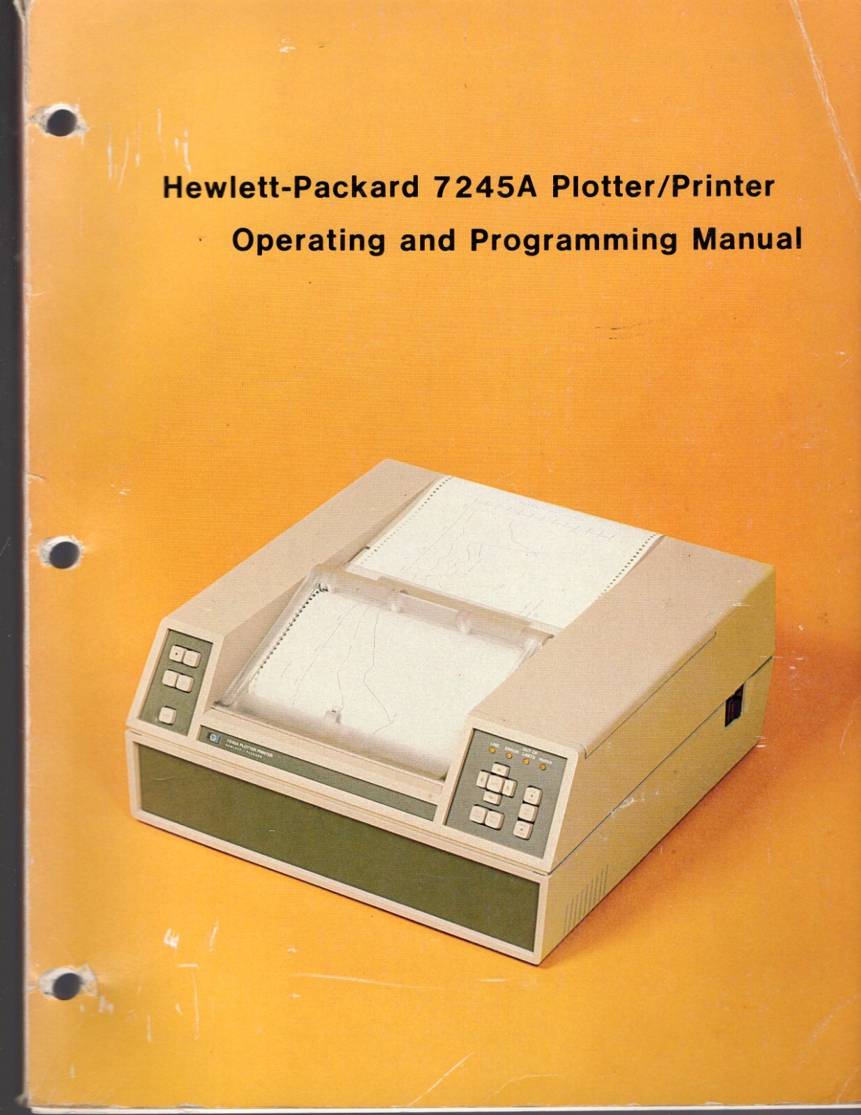 Hewlett Packard 7245A Plotter/Printer Operating & Programming Manual 07245-90001