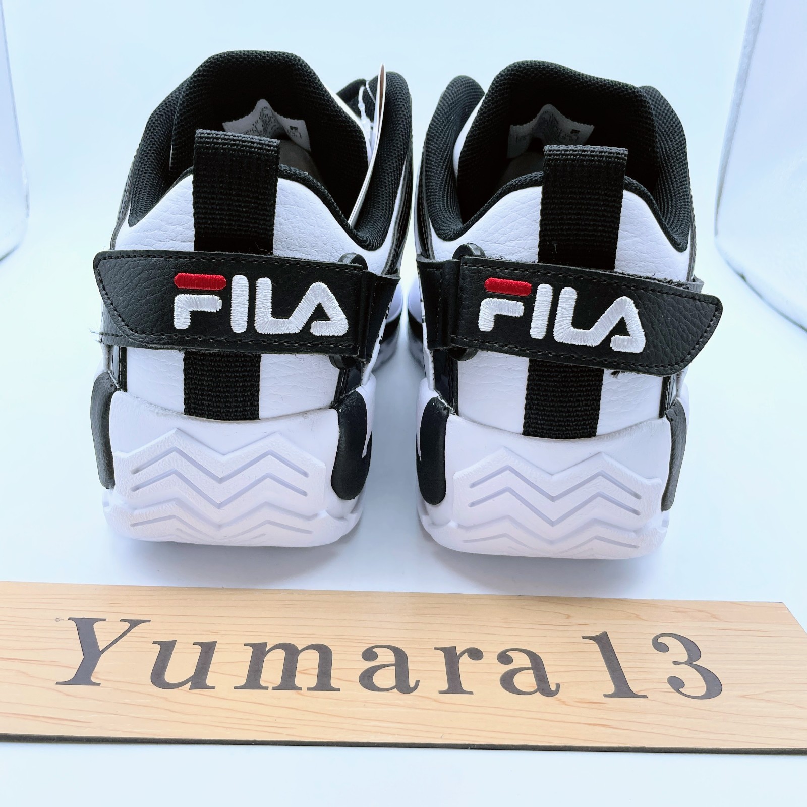 FILA Grant Hill 2 Low Pure White Black Chinese Red FM0101020100-48 Unisex Size