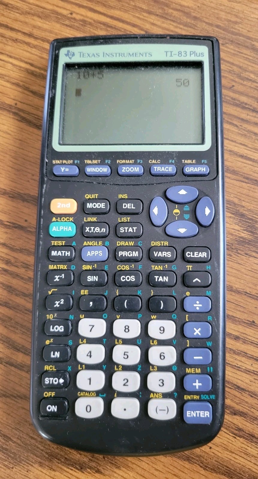 Texas Instruments TI-83 Plus Graphing Calculator w/Cover TESTED & Working!