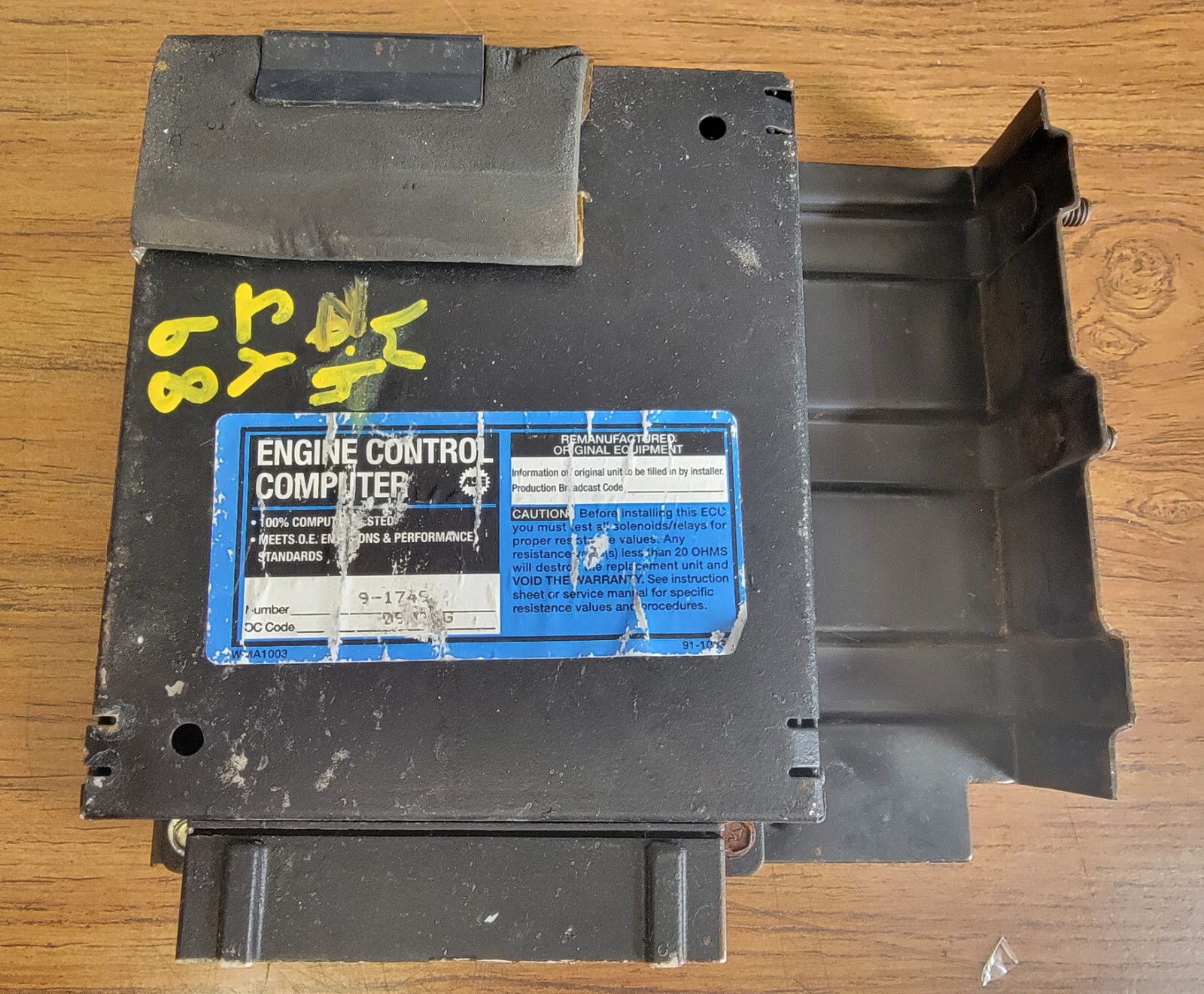 Jeep Wrangler YJ 1987-1990 4.2 Manual Engine Computer PCM ECM ECU FREE SHIPPING