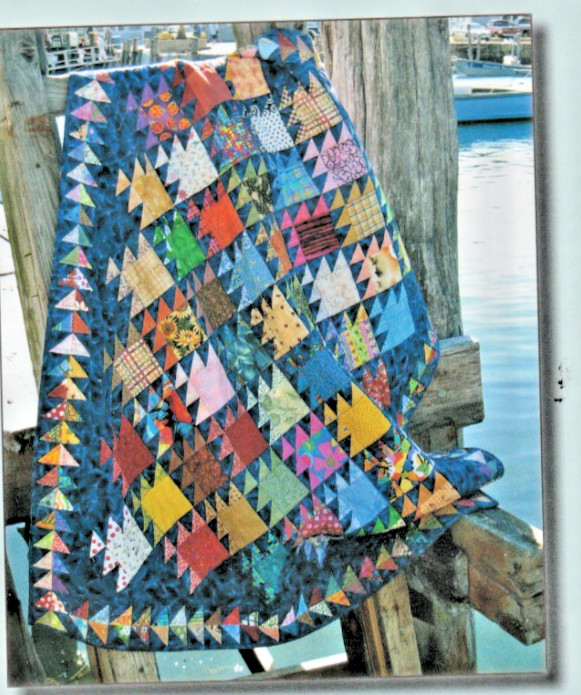 Something Fishy - QUILT PATTERN - Fabric Scraps - 39" x 51"