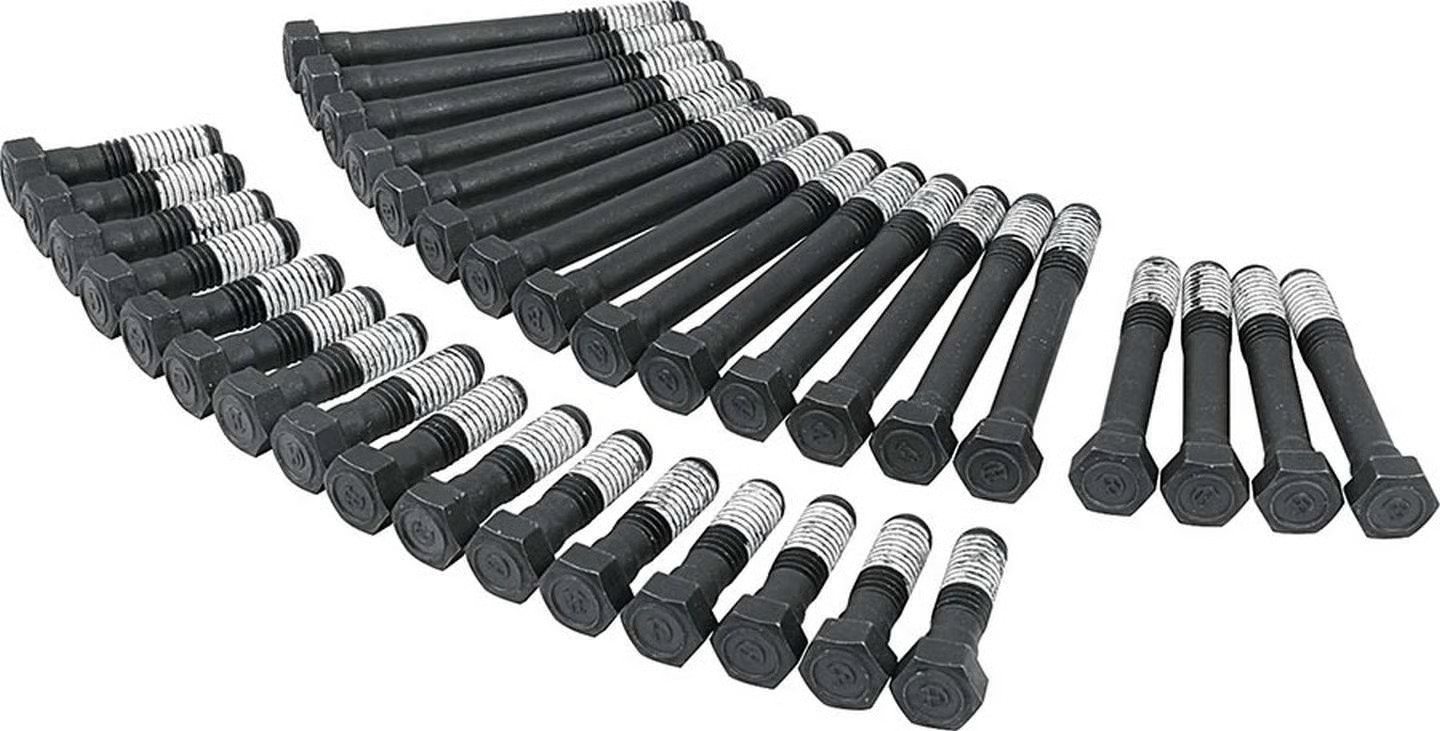 Allstar Performance ALL87000 Cylinder Head Bolt Kit Hex Head Steel Black Oxide