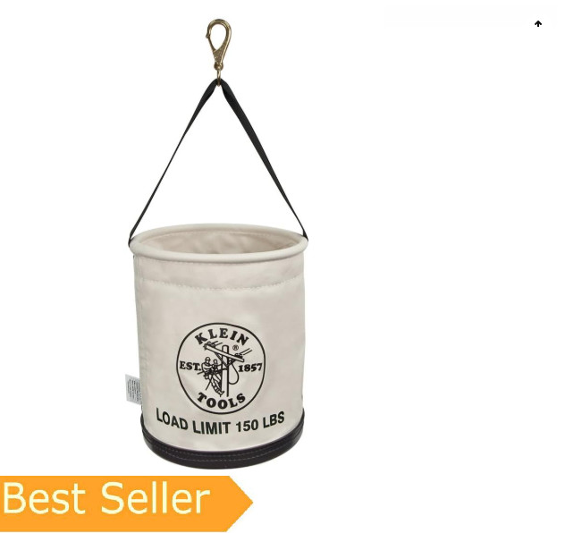 Klein Tools 5109SLR Canvas Bucket, All-Purpose Tool Bucket