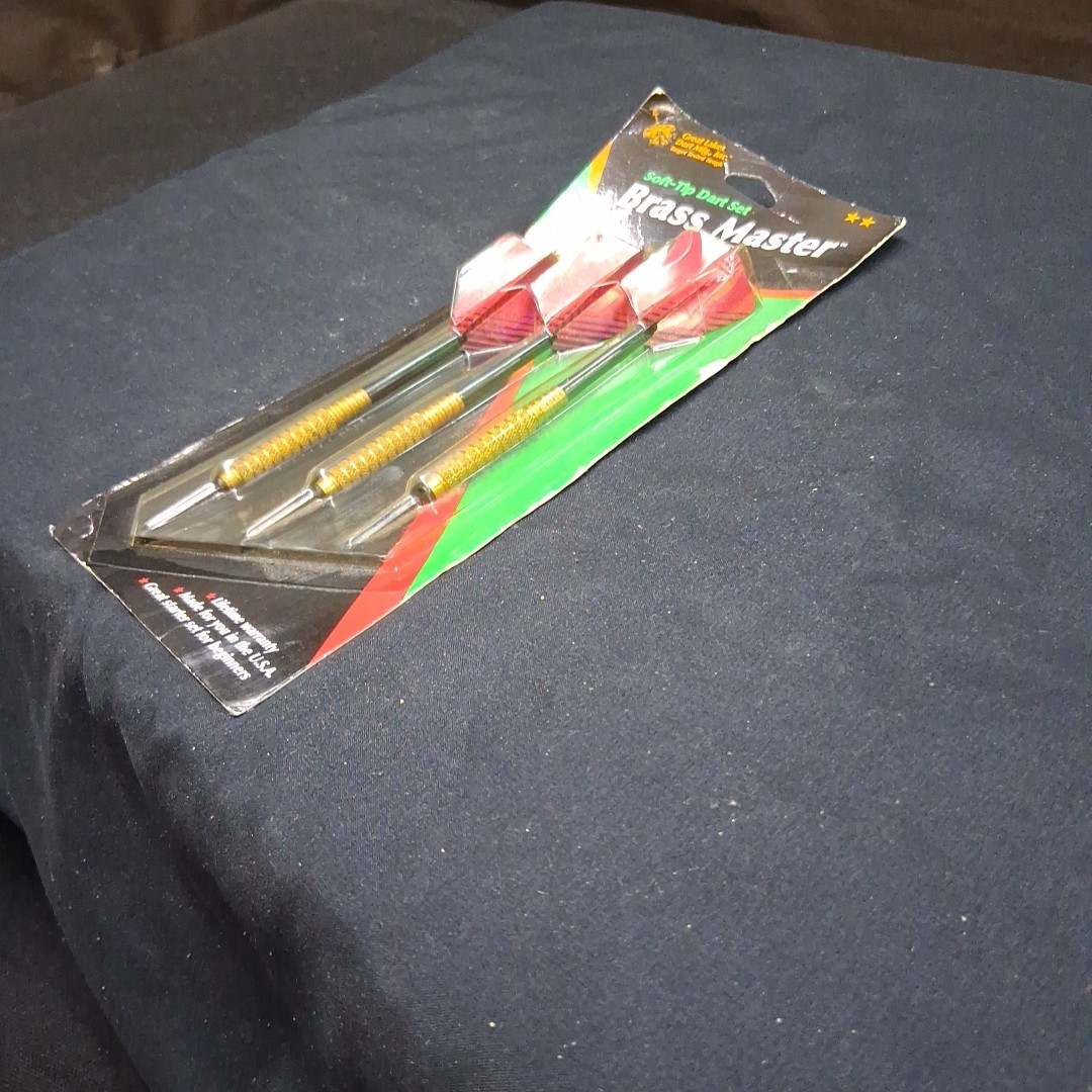 Great Lakes Dart Brass Master 26-1410 Soft Tip 3-Dart Set