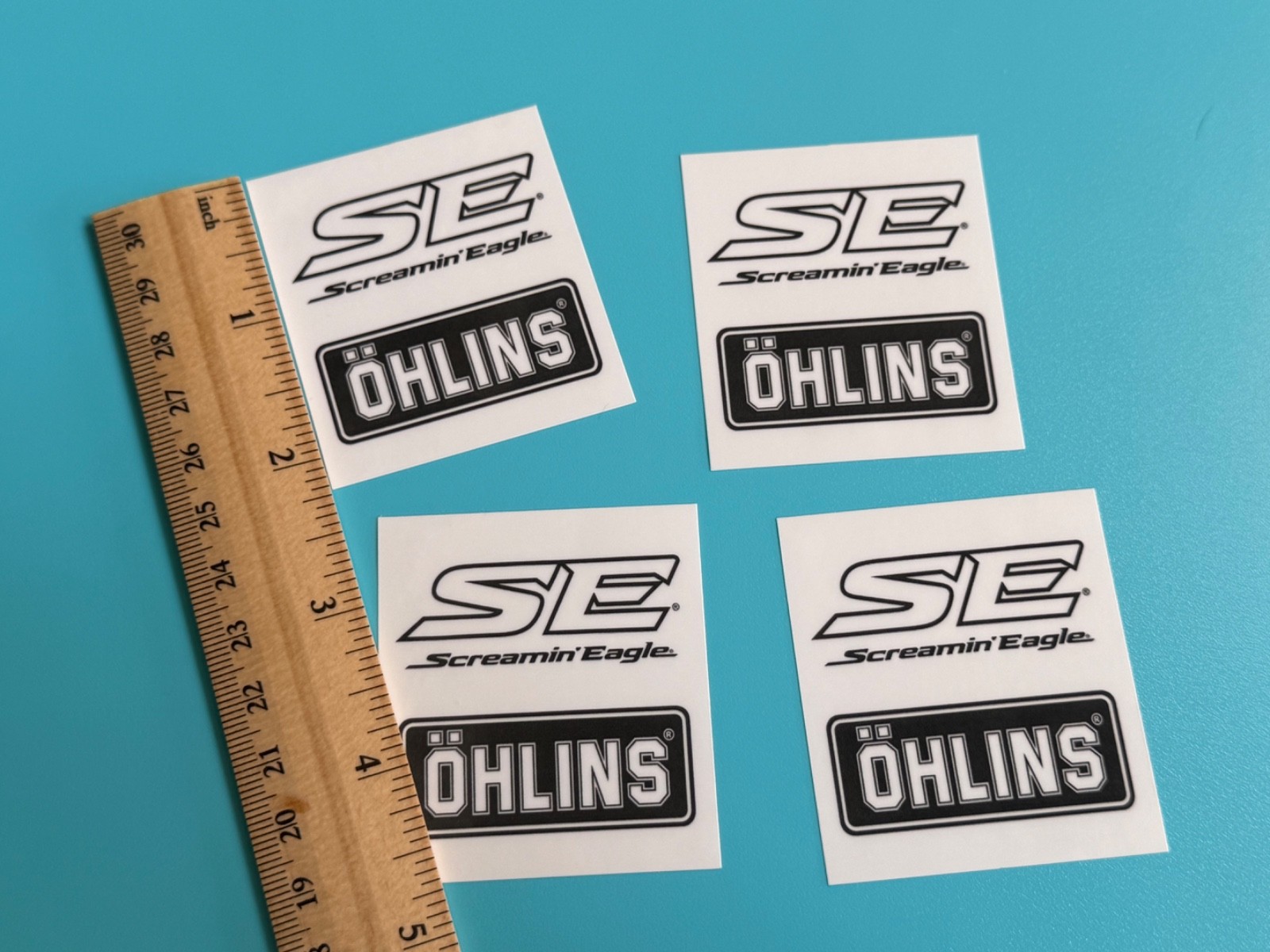x4 Ohlins Stickers Decal Motorcycle Screaming Eagle 2 x 2.25 Harley Davidson