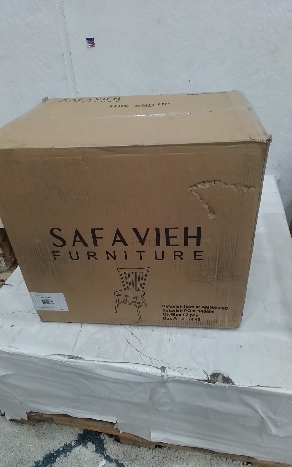 Safavieh PARKER SPINDEL SIDE CHAIR, Reduced Price 2172751762 AMH8500C