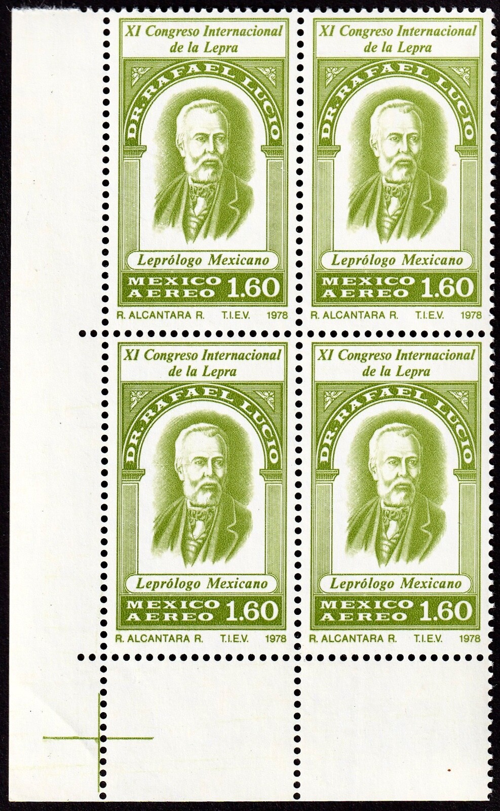 Mexico-Bloc of 4 MNH Stamp, 1978, Sc. C586-Lot 486