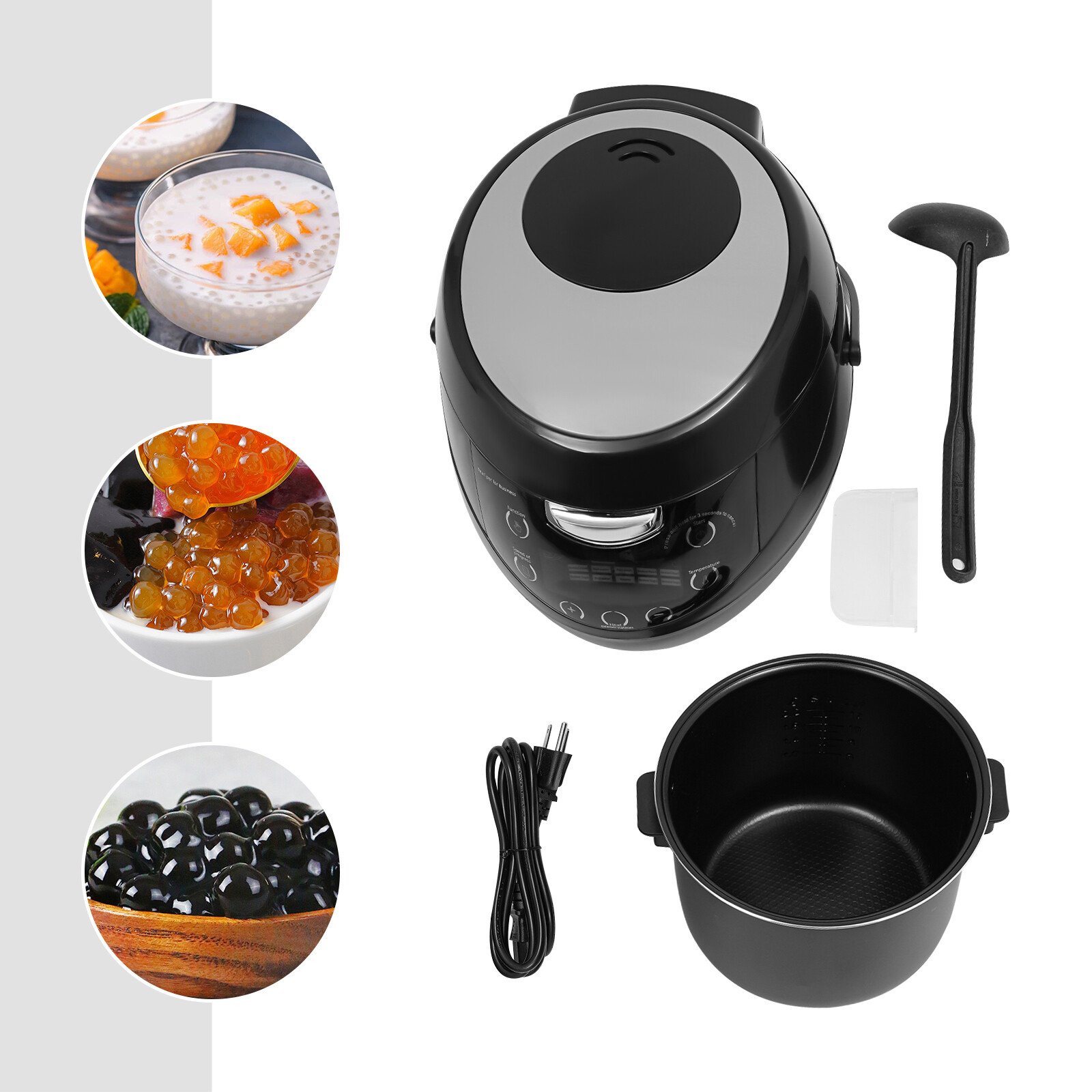 110V 6L Pearl Making Machine Tabletop pearl-making pot Commercial Black