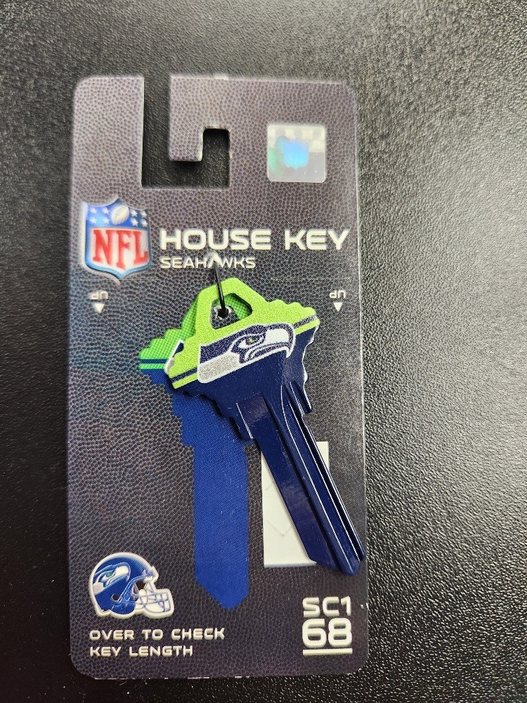 NFL SEATTLE SEAHAWKS SCHLAGE SC1 KEYBLANK - READ DETAILS BELOW