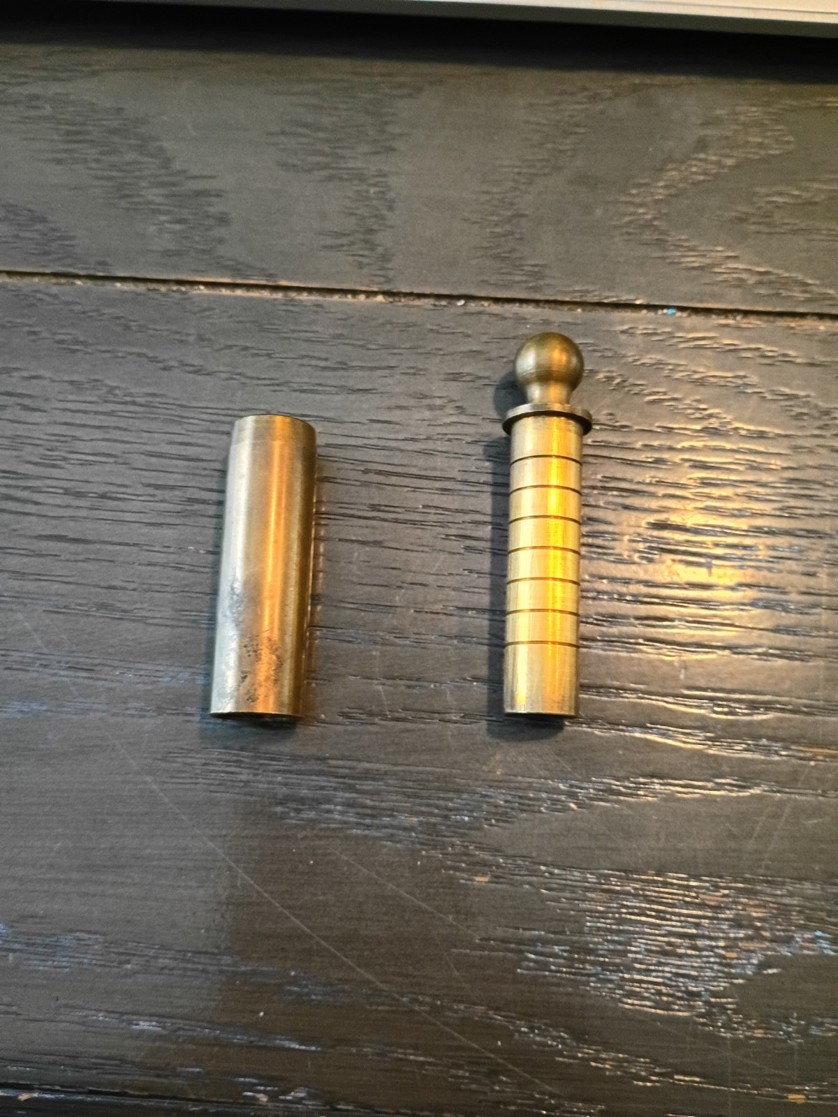 Vintage Brass Muzzleloader Musket Black Powder Measure (adjustable)