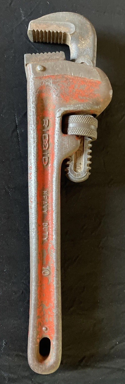 RIDGID 10" Heavy Duty Red Pipe Wrench | Elyria, Ohio USA | FREE S&H
