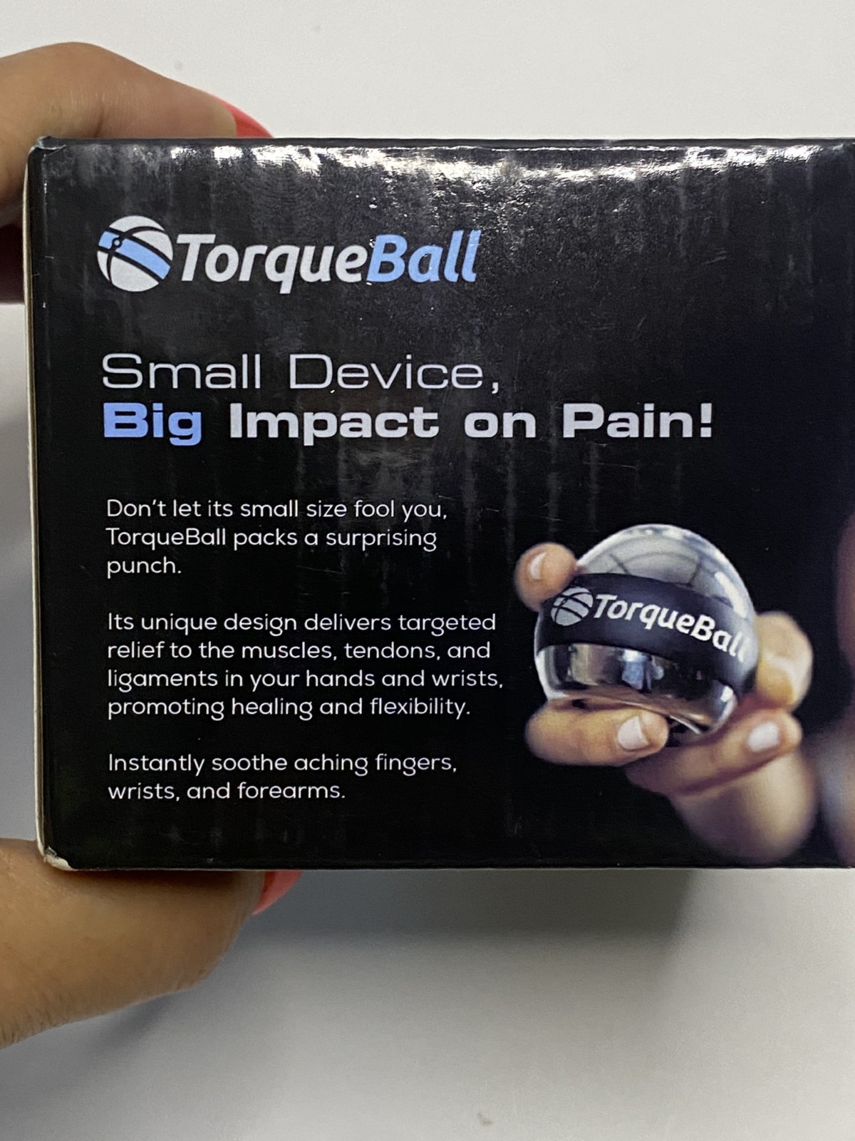 TorqueBall Self-Starting Gyroscope Hand Exerciser Wrist Forearm Trainer LCD