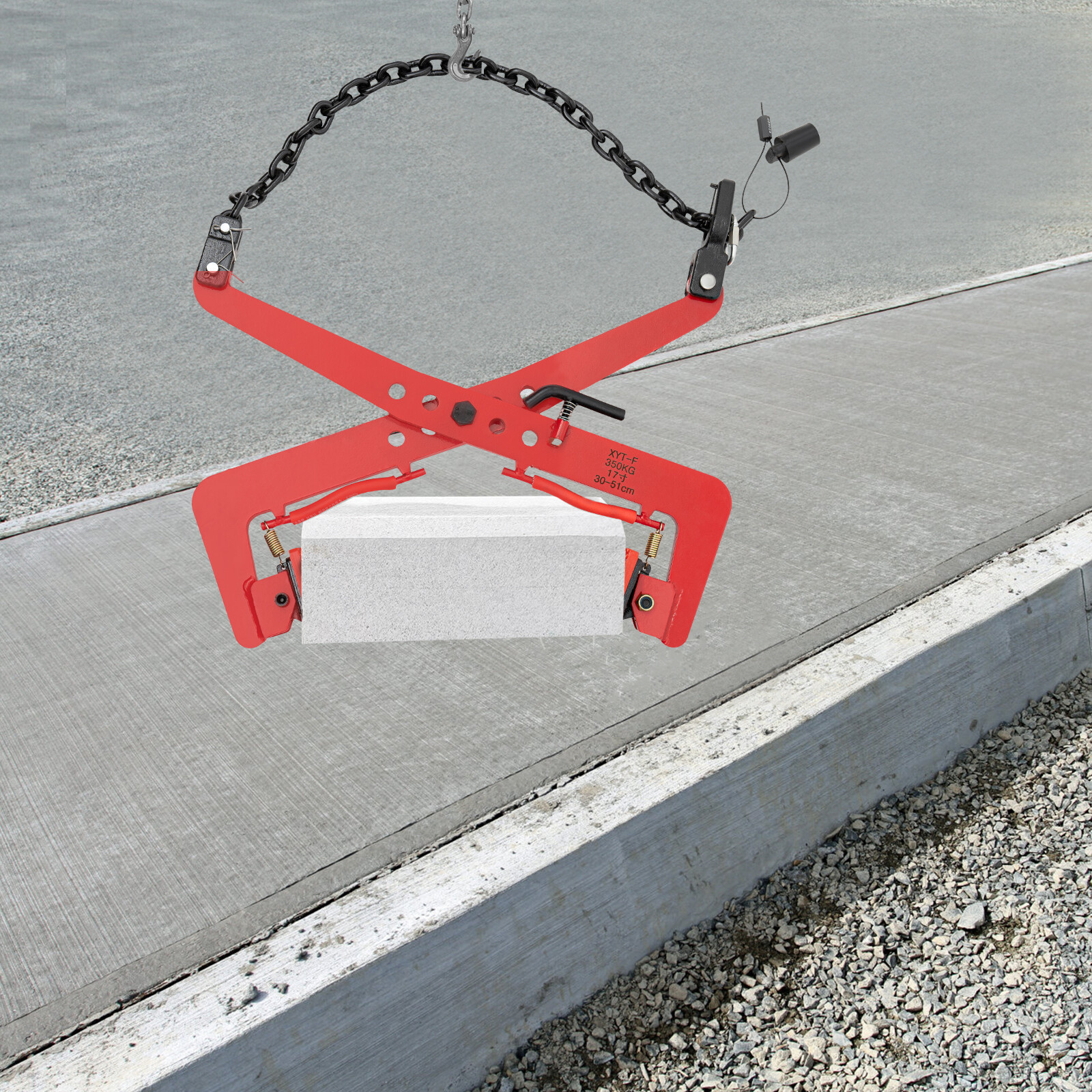 XYT-F350kg Industrial Pallet Puller Clamp for Lifting Concrete Granit Stones NEW