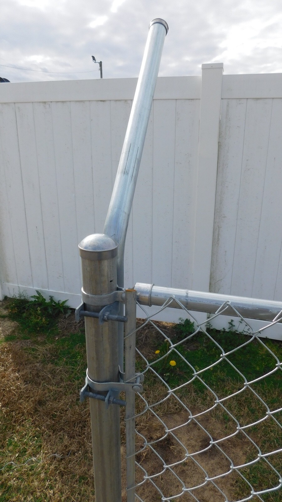 Extend-A-Post 1-5/8" OD Pipe Extension 2' Long - Clamp Onto 2" Post-45Degree-6Pk