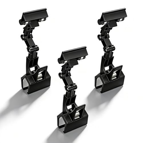 3pcs Sign Clips Clip Holder Sign Holder Clip Paper Holder for Table Top Black