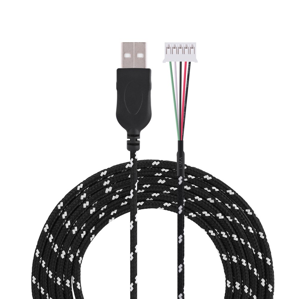 2.2 Meters USB Cable Wire Line Replacement For Kana Mouse Black+ CX4