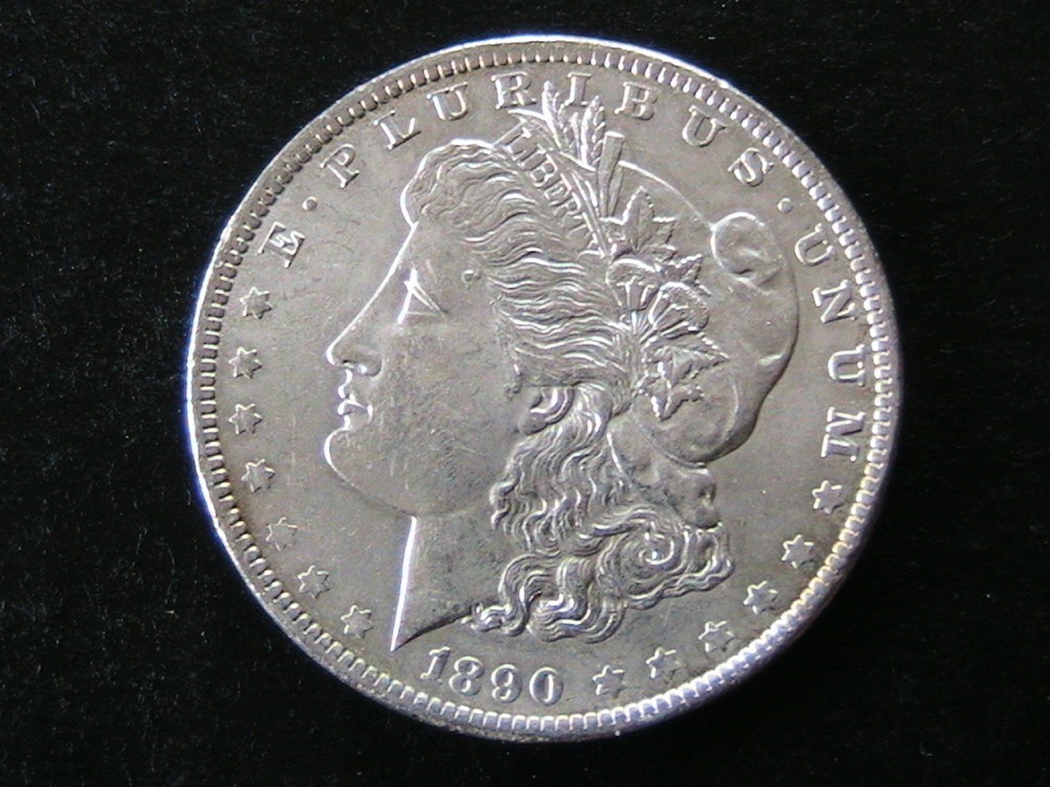 1890-P MORGAN SILVER DOLLAR