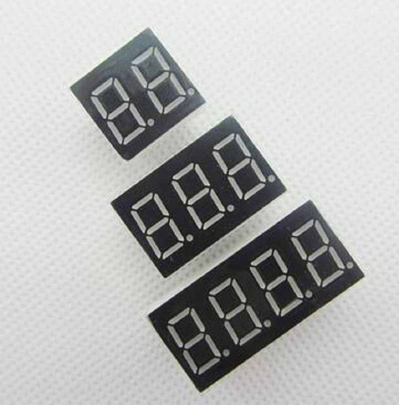 15pcs 2/3/4 bit Common Anode Digital Tube 0.36in. Red LED Display 7 Segment