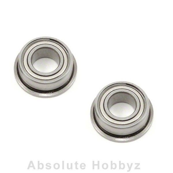 AHZ R/C Ceramic 5x10x4mm Metal Shielded Flanged Bearings (2pcs) - MF105ZZ-C-2